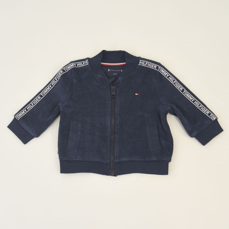 Tommy Hilfiger Chenille Sweatshirt with Ribbed Collar