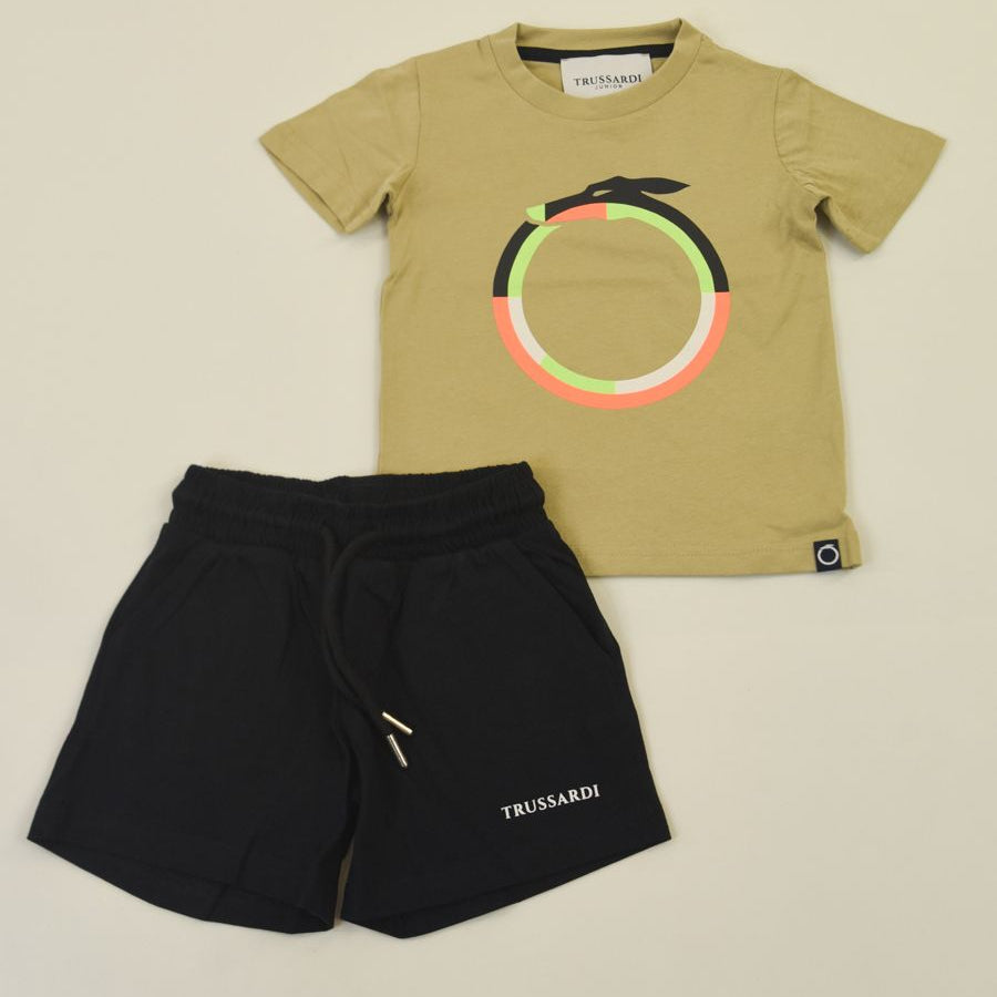 Complete Sports Set T-shirt and Bermuda Shorts Printed
