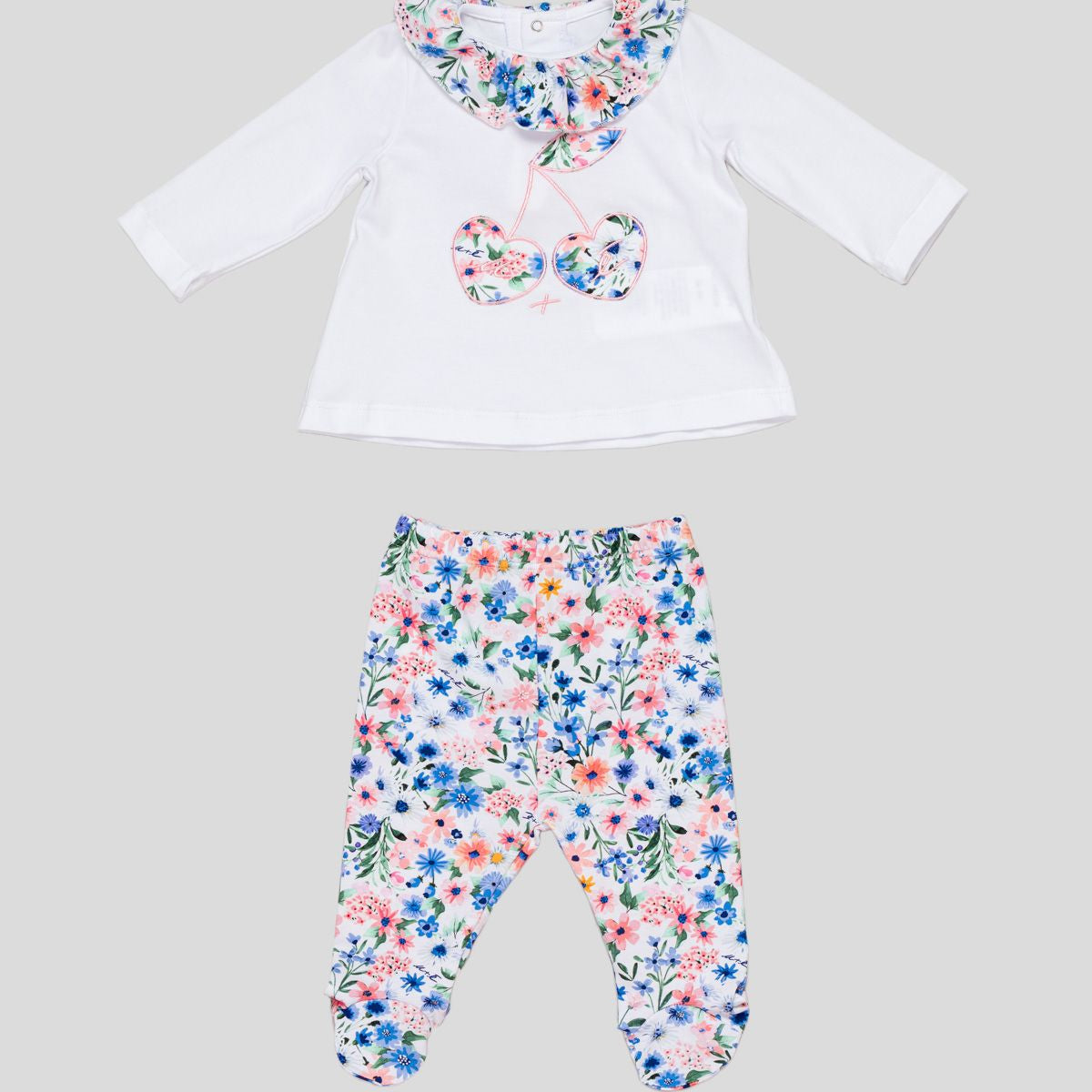 U+e U+e Sportswear Set Long Sleeve T-Shirt with Patterned Gaiter