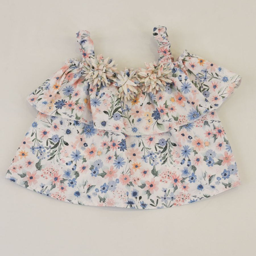U+e U+e Cotton Top with Flower Print