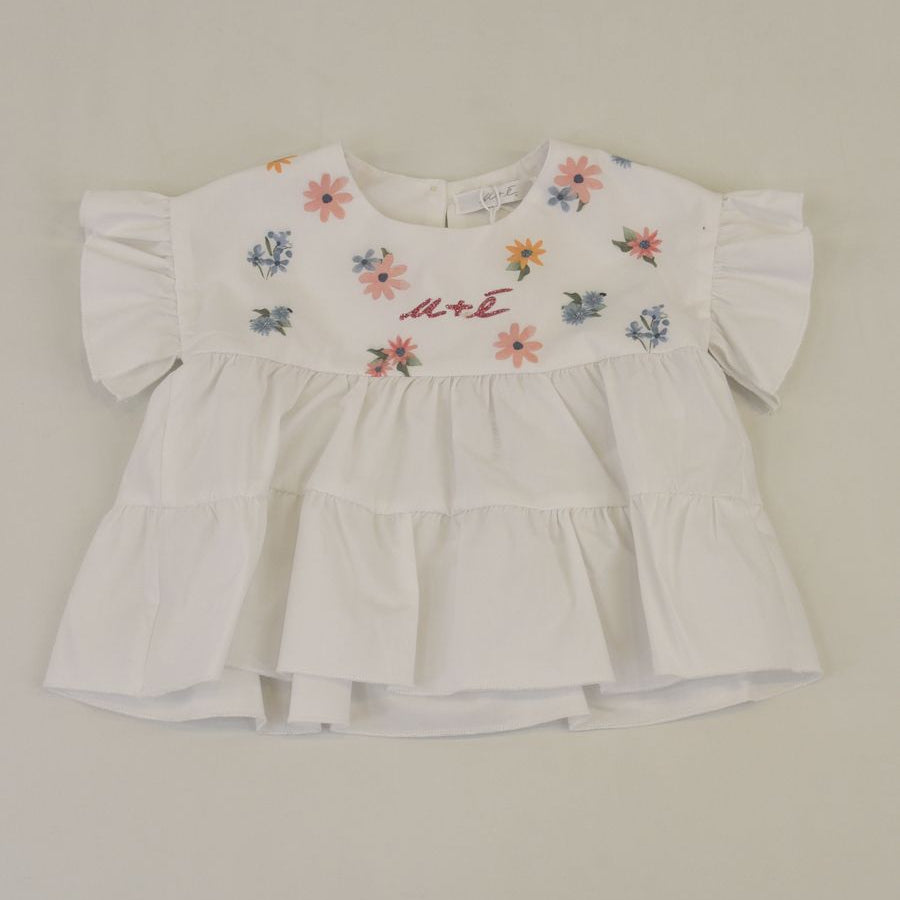 U+e U+e Short Sleeve Shirt with Flower Print