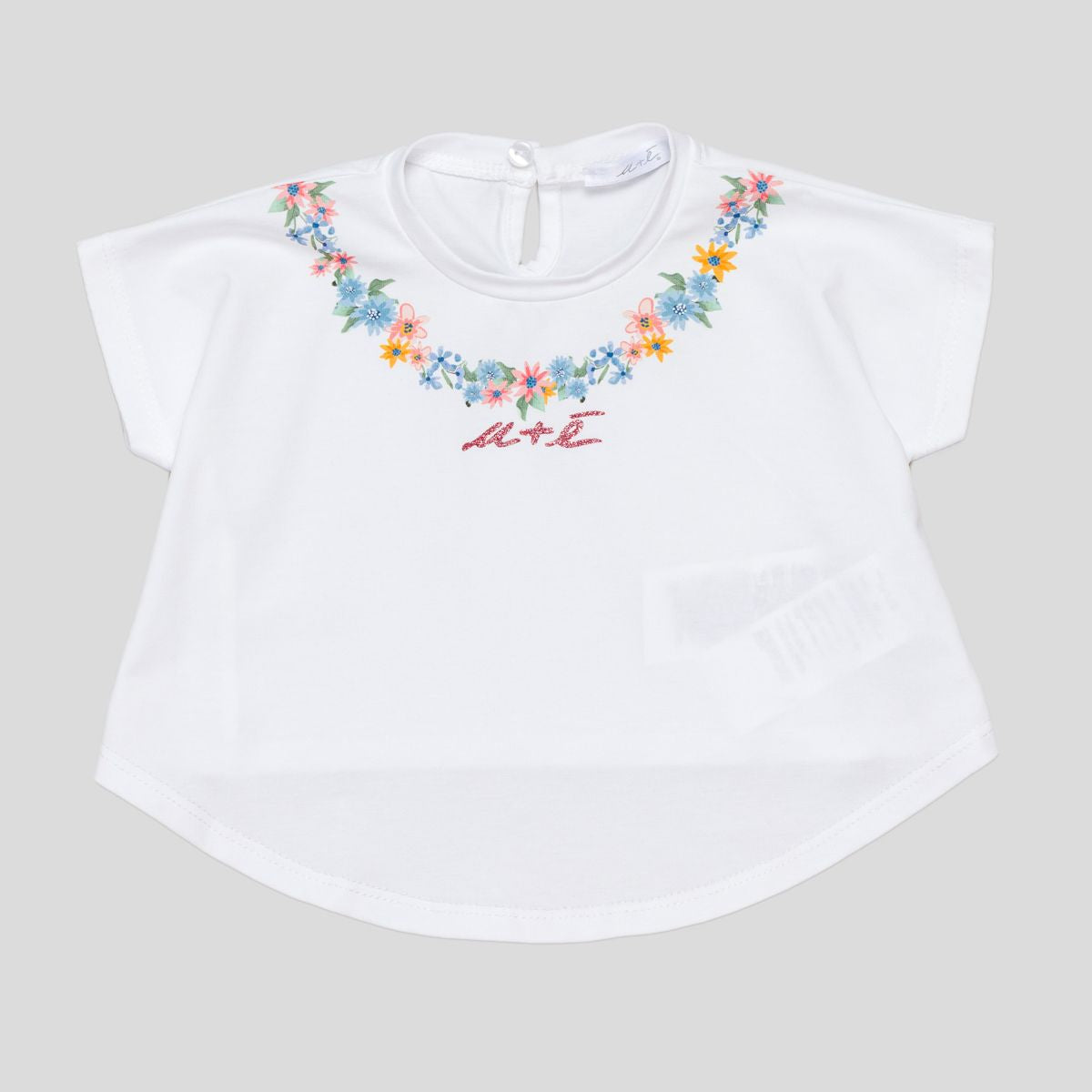 U+e U+e Crew Neck Short Sleeve Printed T-Shirt