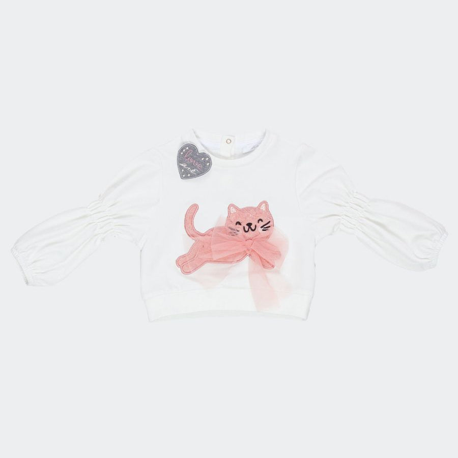 U+e U+e Embroidered Cropped Sweatshirt