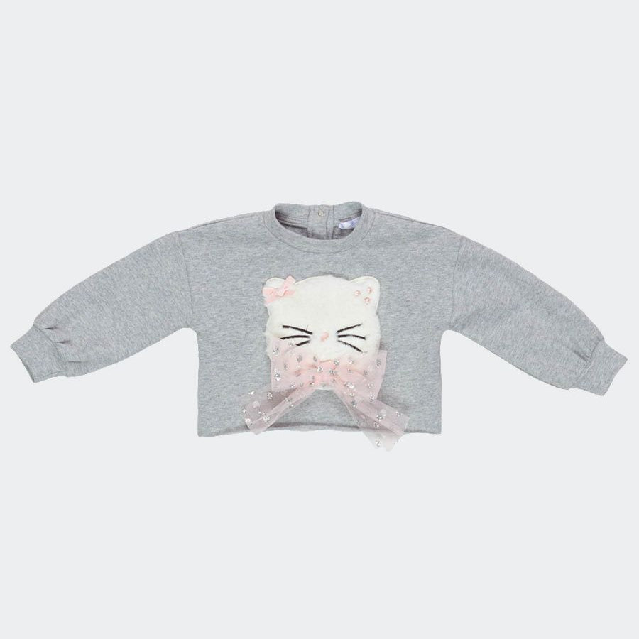 U+e U+e Embroidered Cropped Sweatshirt