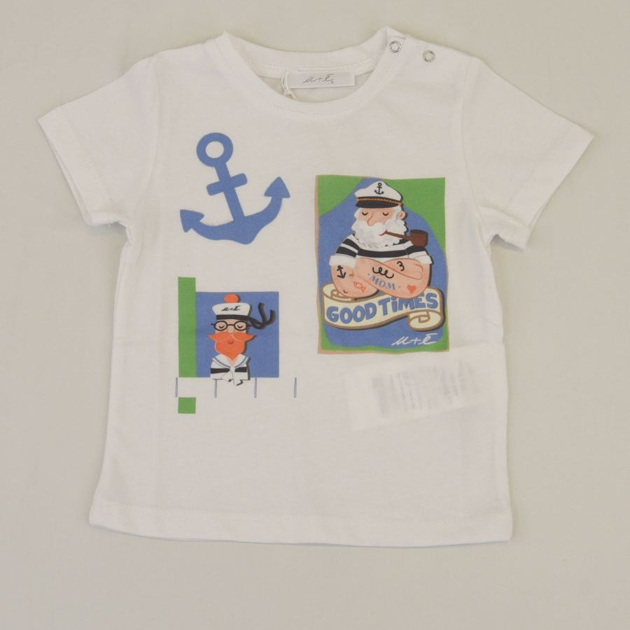 U+e U+e Short Sleeve T-Shirt with Sailor Print