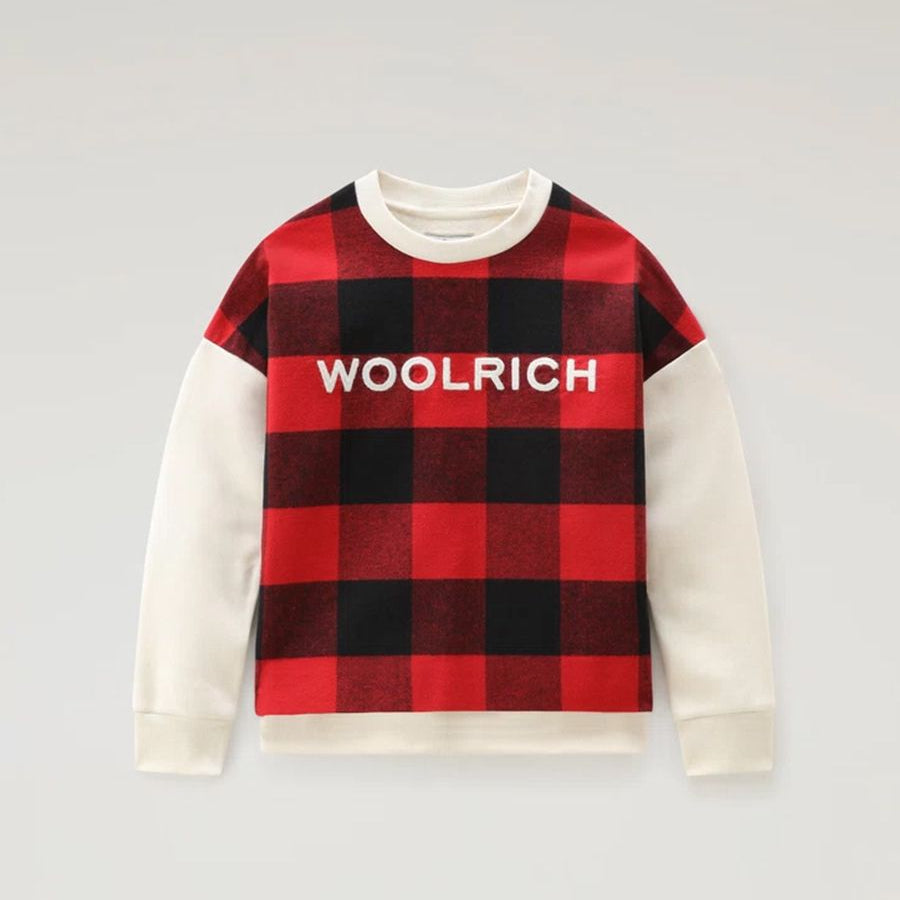 Woolrich Vintage Check Pattern Sweatshirt
