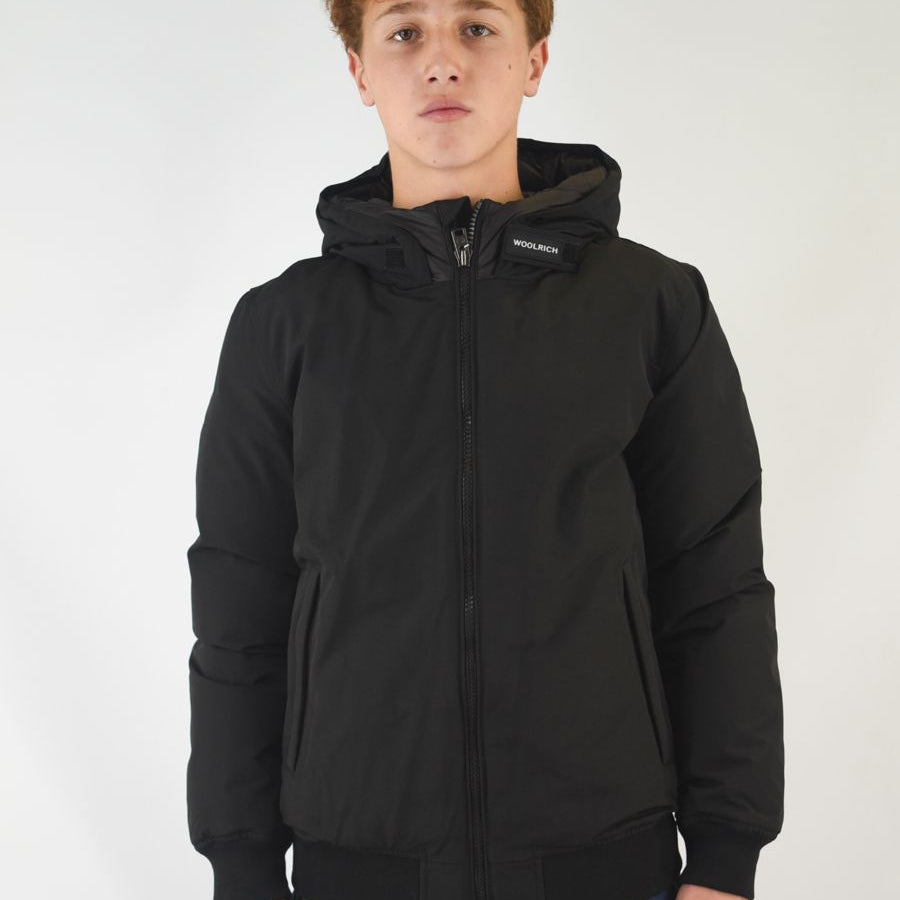 Woolrich Arctic Bomber Full-Zip Jacket with Hood