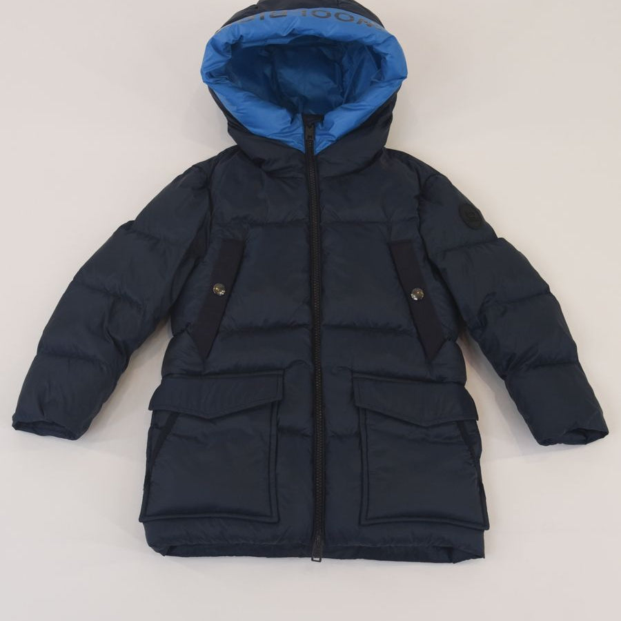 Woolrich Two-Tone Hooded Padded Down Jacket