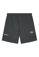 Shorts  tinta unita con stampa Logo