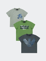 T-shirt set tris varie Stampe