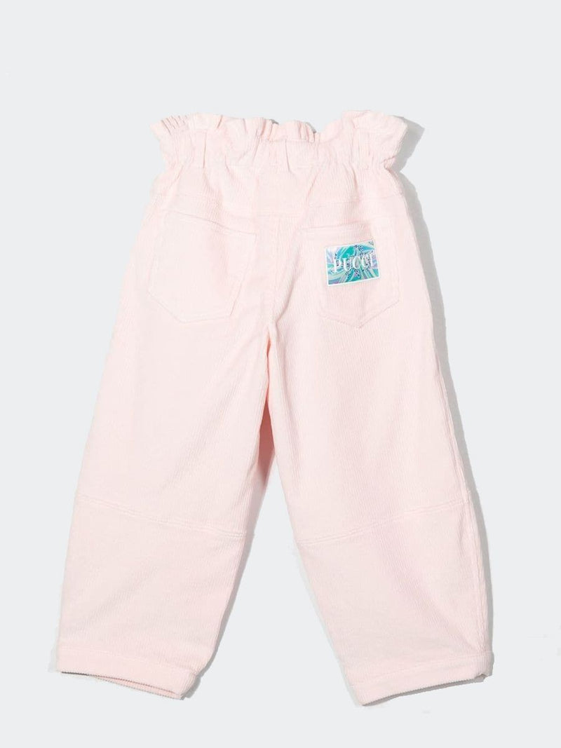 Pantalone   rosa in velluto