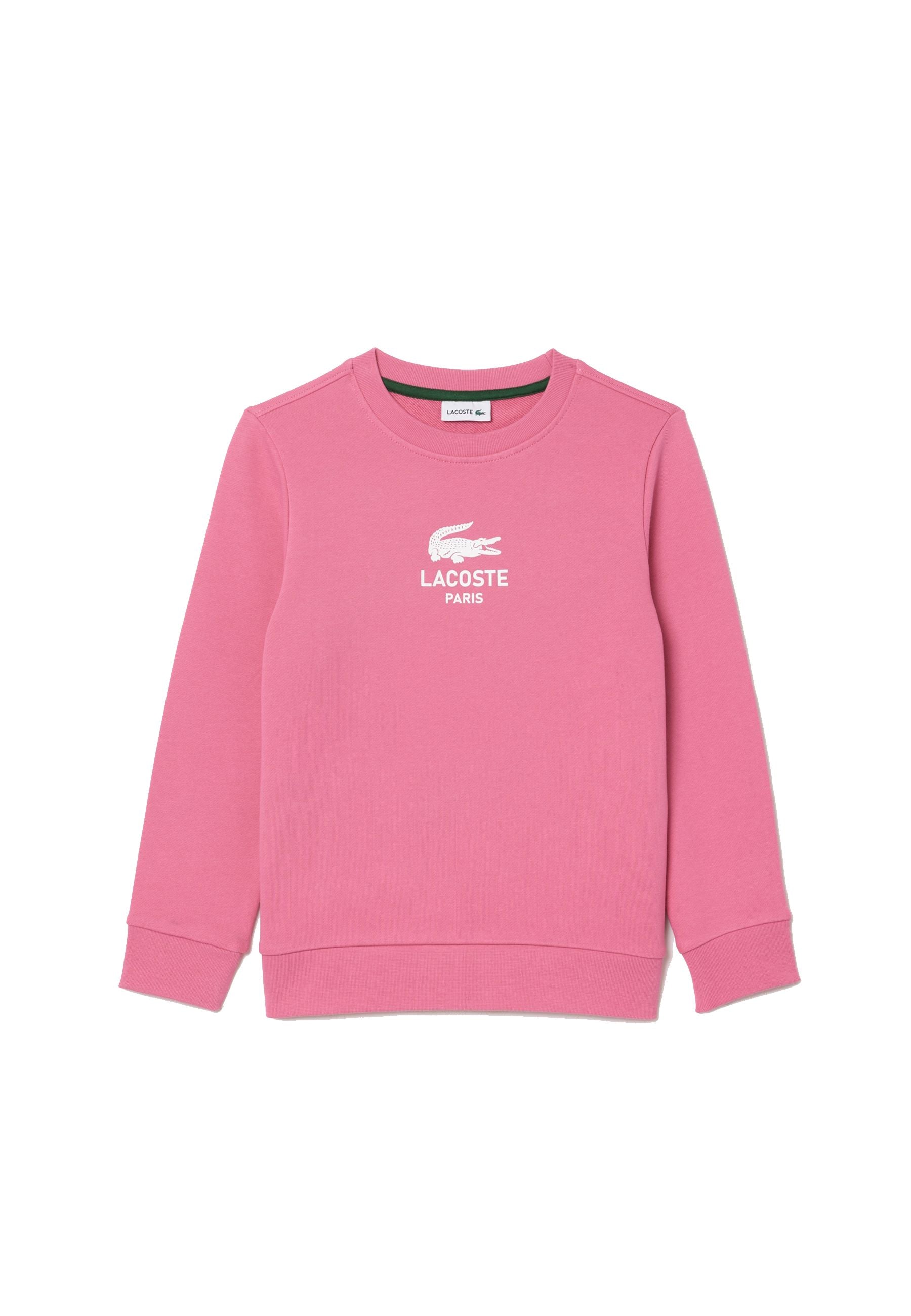 Sweater Felpa Lacoste Rosa Lacoste Felpa Stampata Bambini 16 Anni