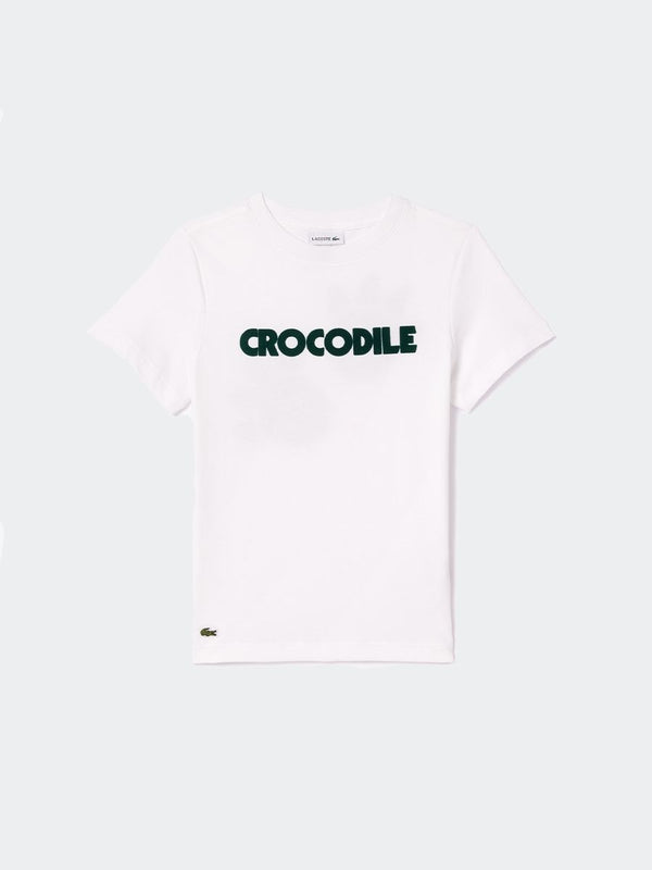 T-shirt con Stampa Coccodrillo fronte retro