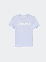 T-shirt con Stampa Coccodrillo fronte retro