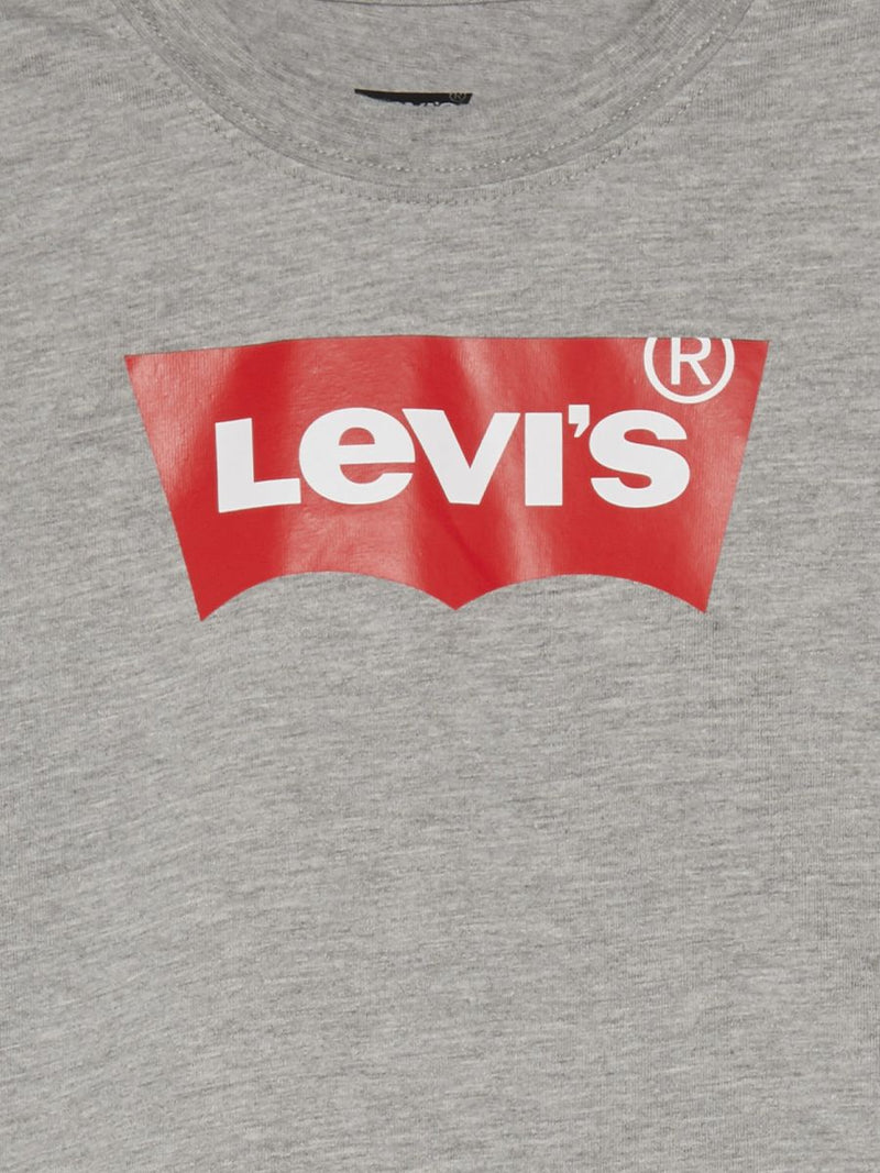 T-shirt  in morbido cotone a manica lunga con stampa Logo