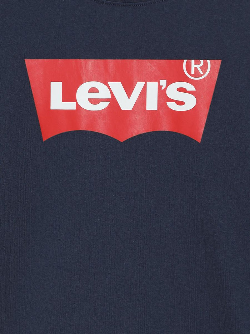T-shirt  in morbido cotone a manica lunga con stampa Logo