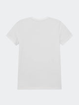 T-shirt  girocollo manica corta in cotone con patch Logo