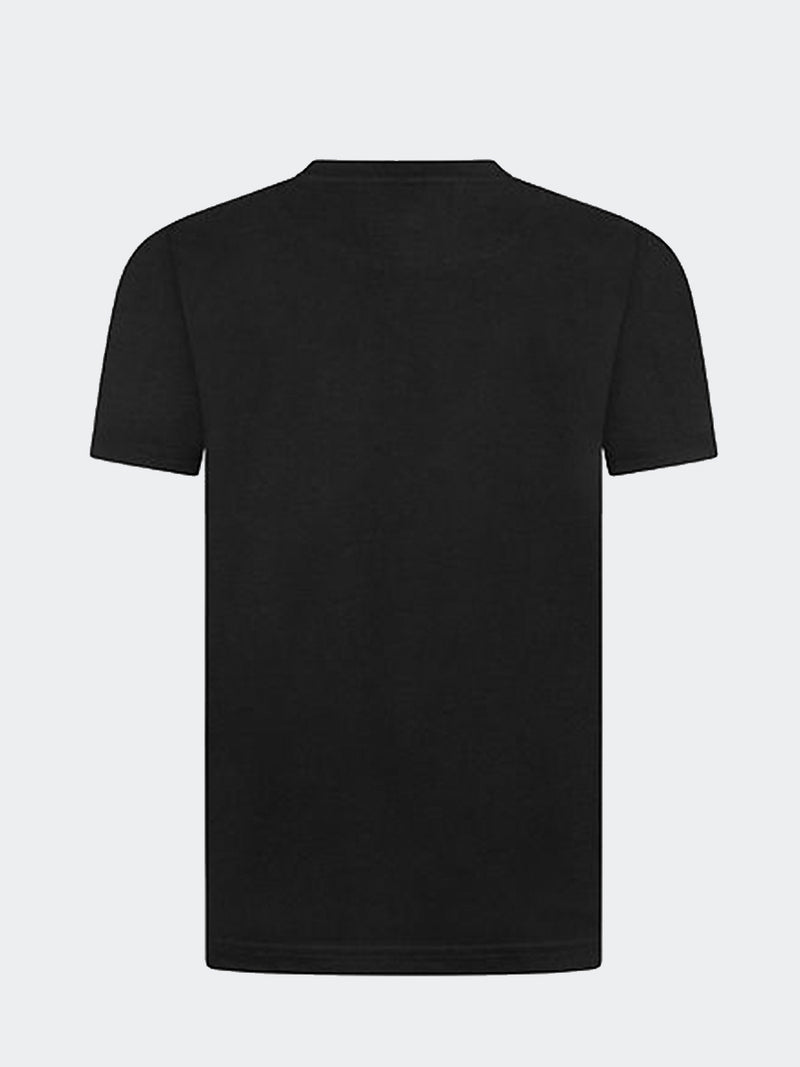 T-shirt  girocollo manica corta in cotone con patch Logo