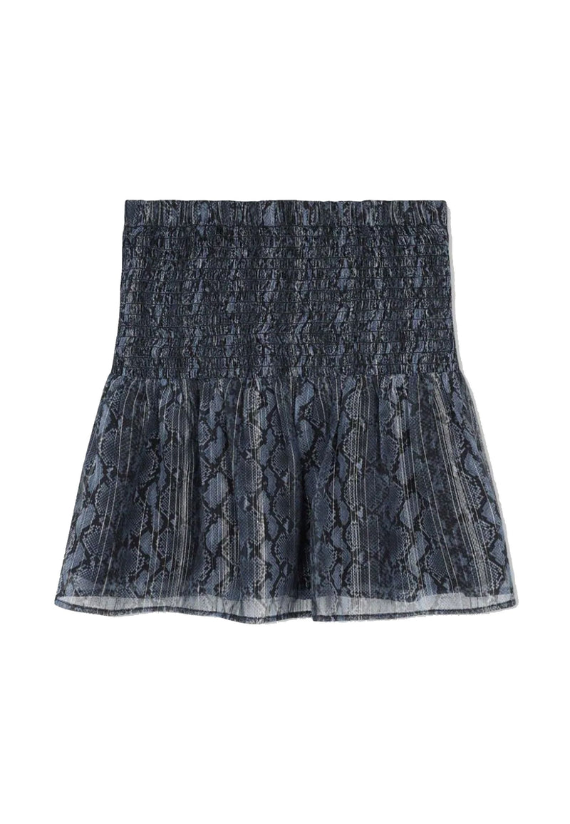 Short viscose skirt