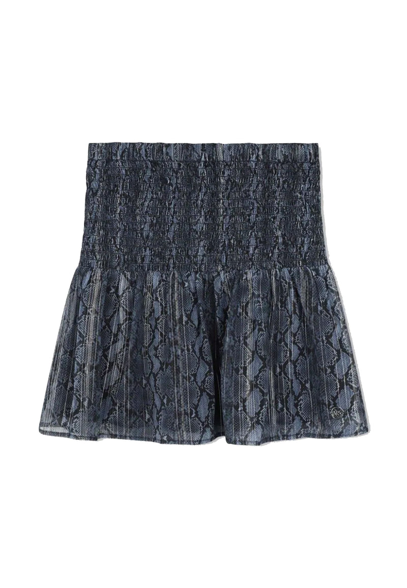 Short viscose skirt