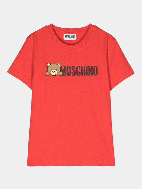 T-shirt  classica con scritta Logo
