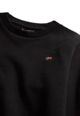 Crewneck sweatshirt with embroidery