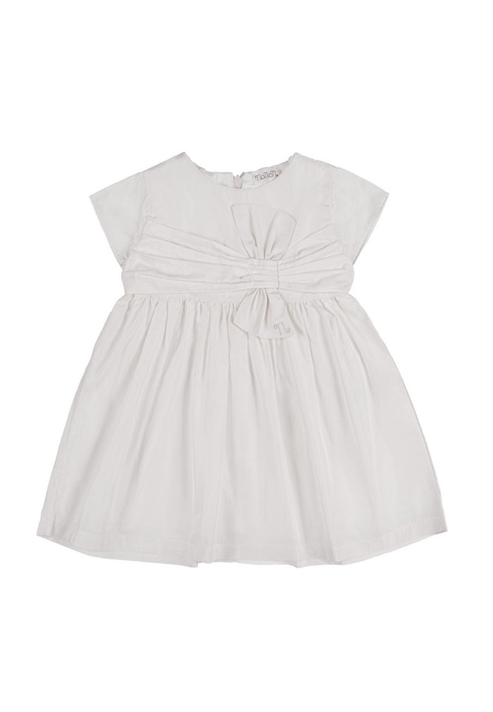 Nanan Abito C/fiocco Davanti Off White 3 Mesi