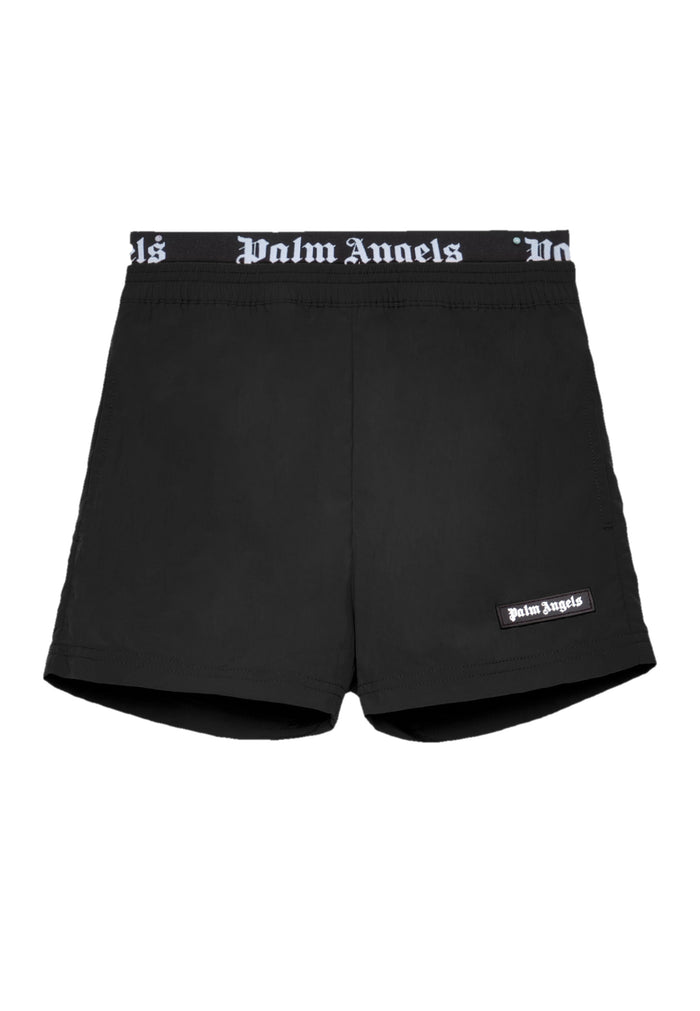 Palm angels Costume Boxer Mare Nero Per Bambino con Logo