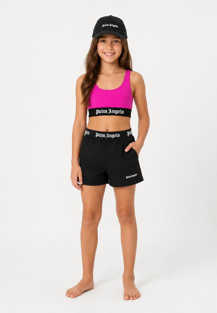 Pink logo look