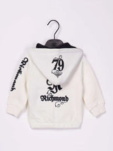 Felpa  full Zip con Ricamo Logo