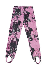 Leggings classico modello a fantasia Pink