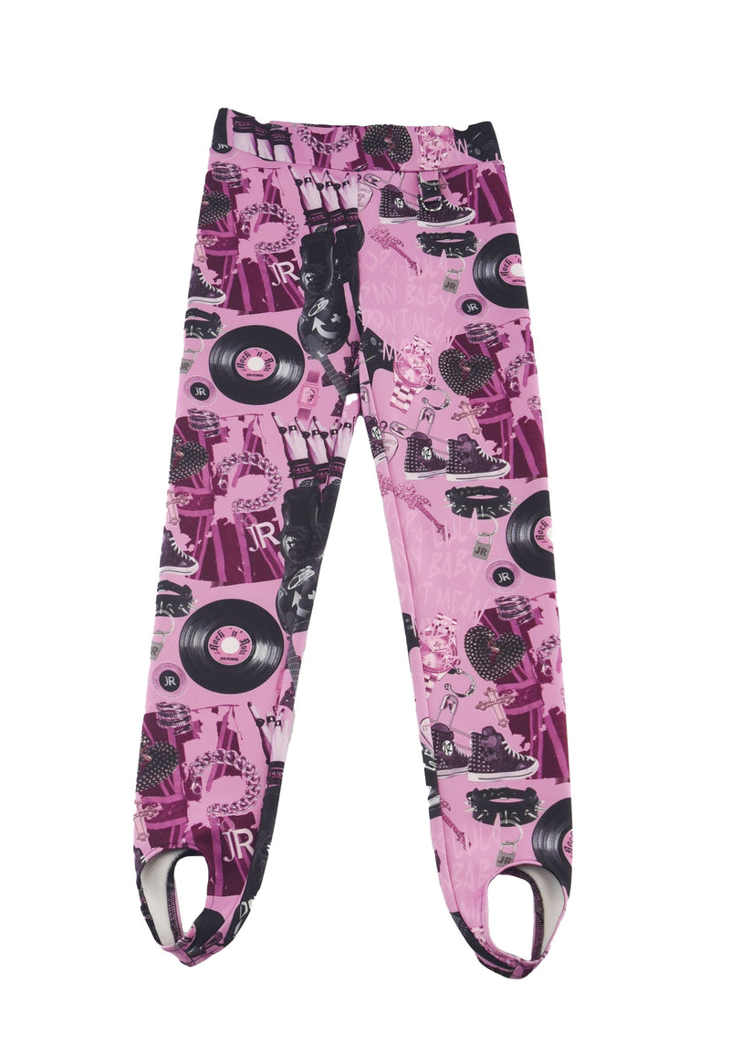 Leggings classico modello a fantasia Pink