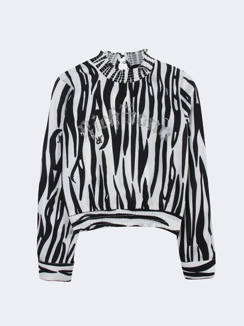Camicia  modello blusa a fantasia zebrata