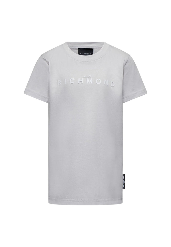 Richmond T-shirt Blu Per Bambini con Logo Nero