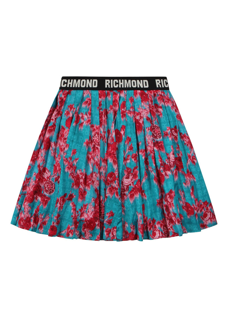 Flower patterned skirt