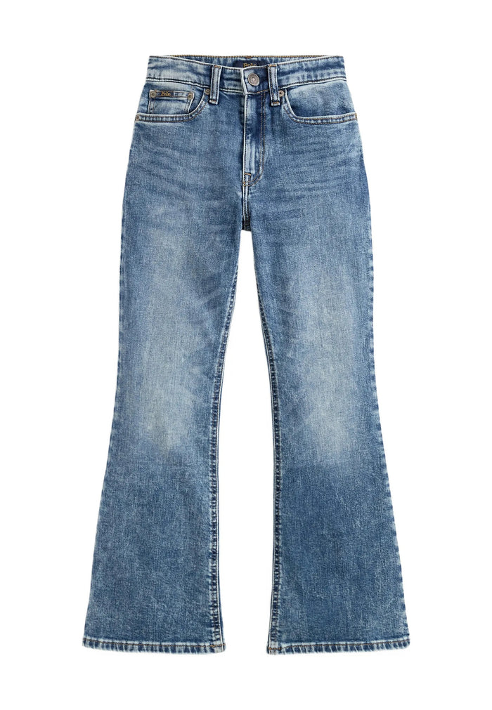 Ralph Lauren Jeans in Cotone Bambina Logo Pony