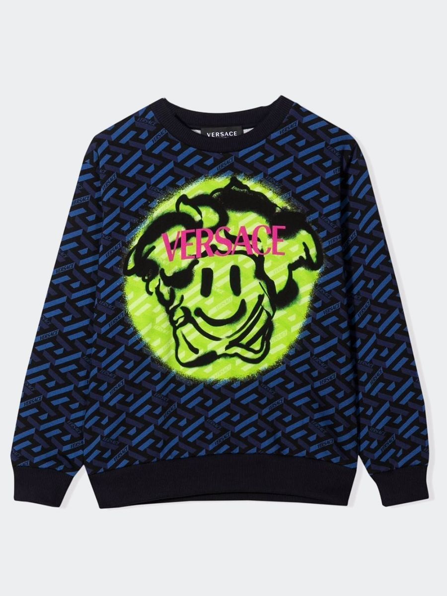 Medusa Greca Felpa Versace Medusa Versace Felpa Medusa Smile
