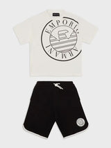 Completo Sportivo  set T-shirt e maxi bermuda con maxi logo