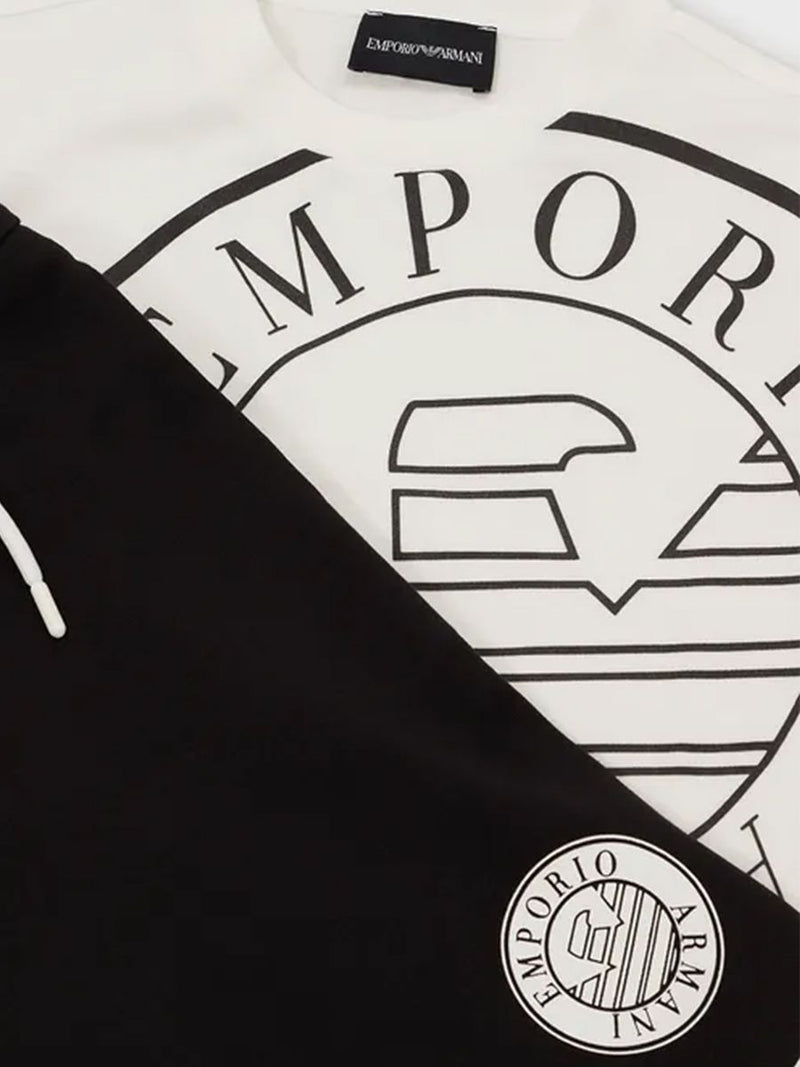 Completo Sportivo  set T-shirt e maxi bermuda con maxi logo