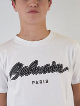 T-shirt  manica corta con scritta logo