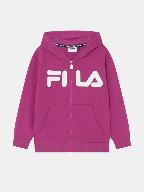 FILA Felpa full Zip tinta unita Bimbi Vip