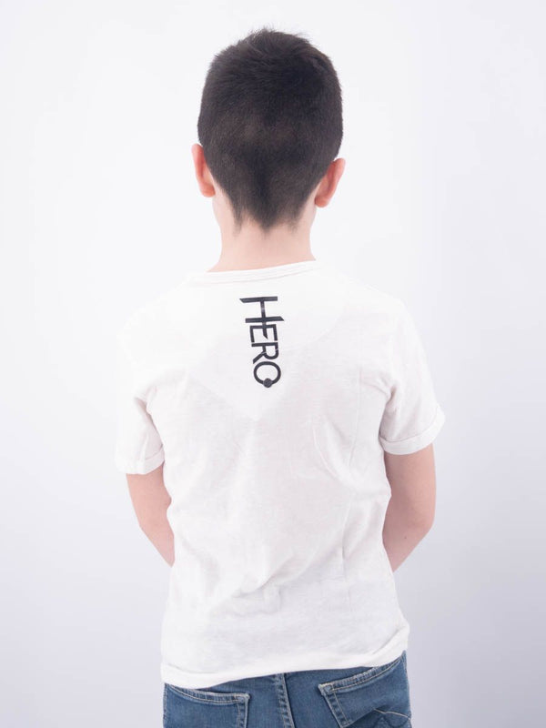 T-shirt  T-SHIRT SLUB JERSEY G.D. C/RICAMO HERO RAGAZZO