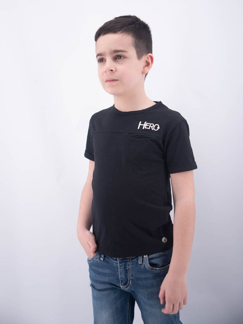 T-shirt  T-SHIRT SLUB JERSEY G.D. C/RICAMO HERO RAGAZZO