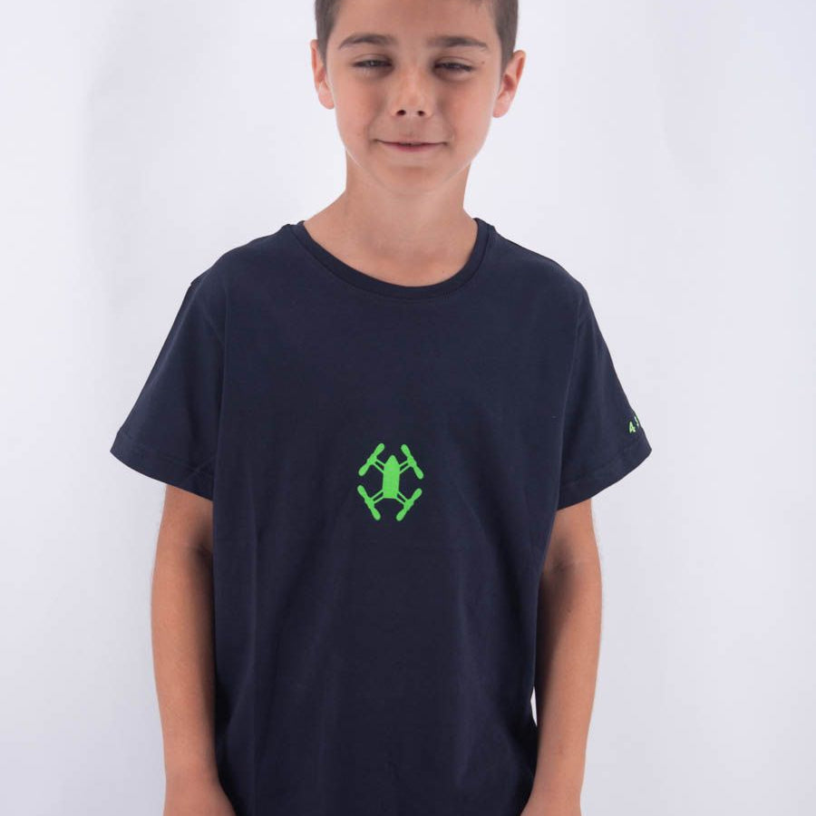 Hero T-shirt Over Fit Short Sleeve Space Print Embroidery Leet