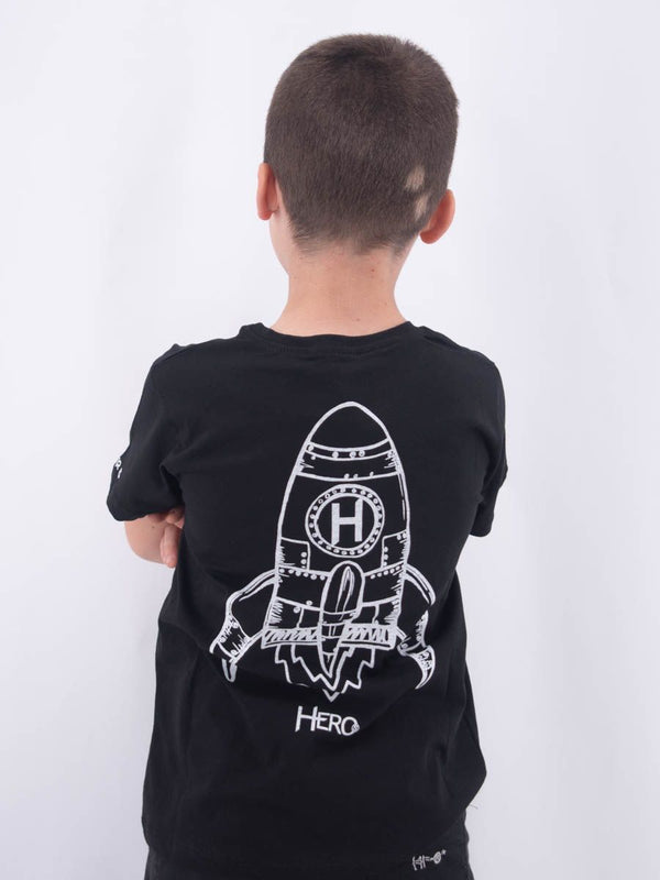 T-shirt  T-SHIRT HERO OVER FIT MANICA CORTA STAMPA SPACE RICAMO LEET