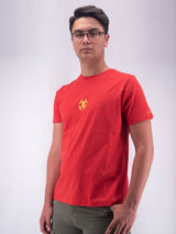 T-shirt  T-SHIRT HERO OVER FIT MANICA CORTA STAMPA SPACE RICAMO LEET