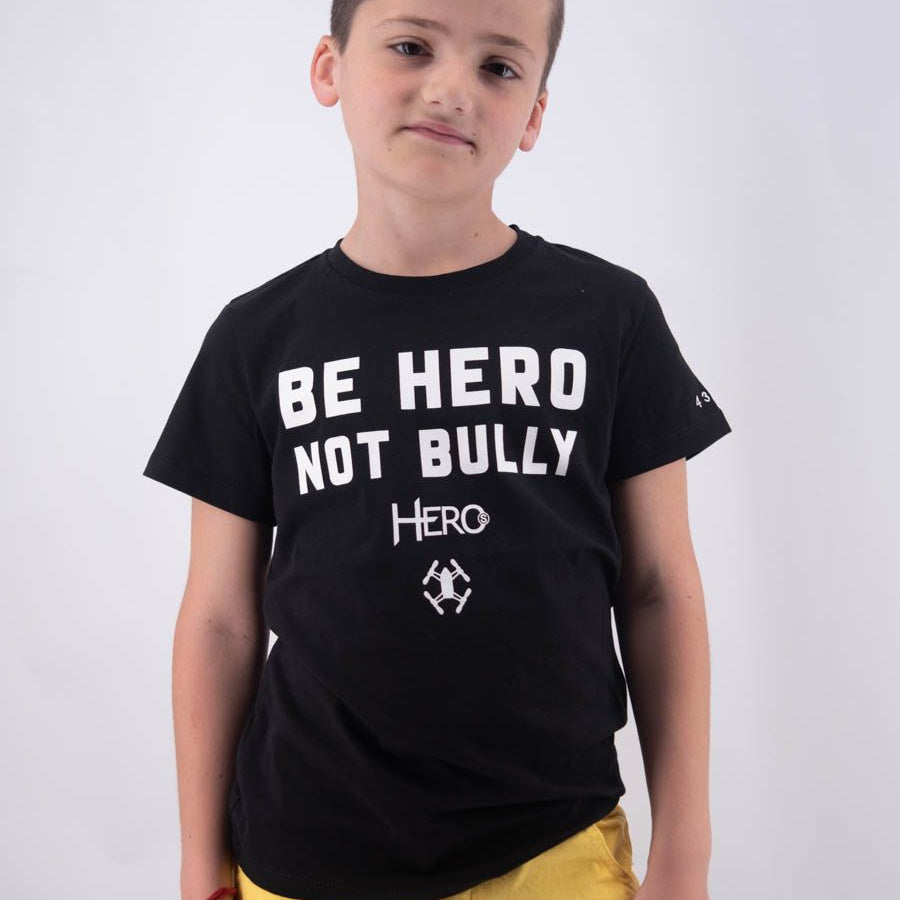 Hero T-shirt Regular Fit Short Sleeve Bully Print Embroidery Leet