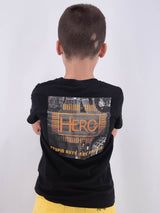 T-shirt  T-SHIRT HERO REGULAR FIT MANICA CORTA STAMPA BULLY RICAMO LEET