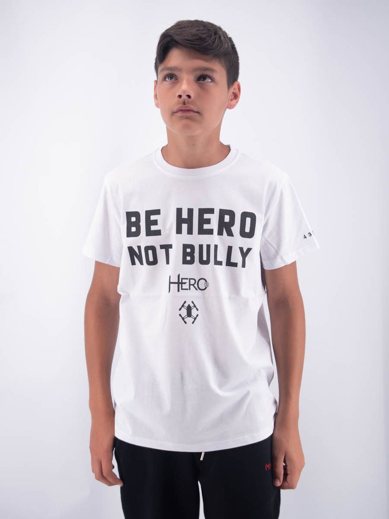 T-shirt T-SHIRT HERO REGULAR FIT SHORT SLEEVE BULLY PRINT EMBROIDERY LEET