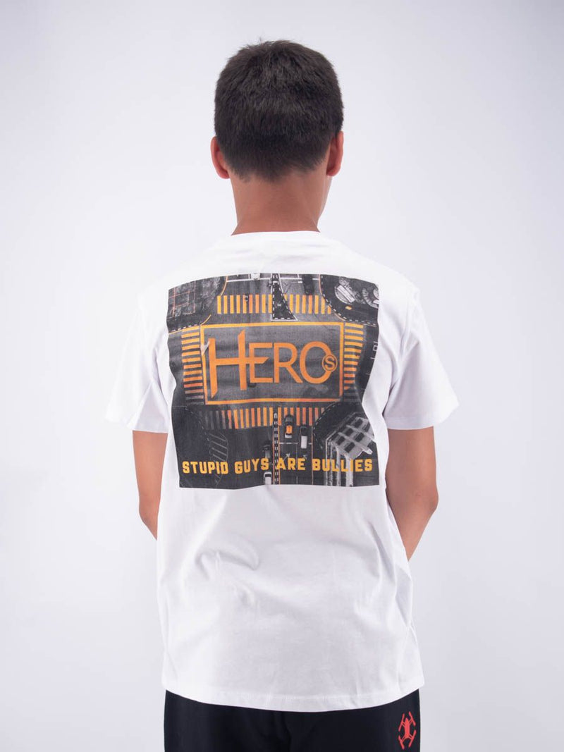 T-shirt T-SHIRT HERO REGULAR FIT SHORT SLEEVE BULLY PRINT EMBROIDERY LEET